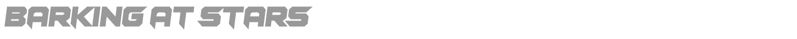 Barking at Stars font preview